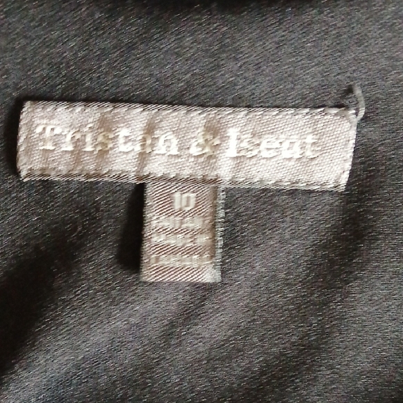 Black Floral Asymmetrical Slip Dress with Delicate Floral Print - Picture 2 of 11